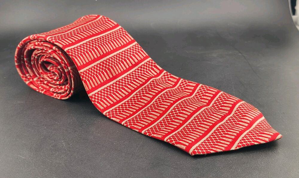 Vintage 50s The Californian Silk Geometric Tie